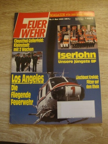 Feuerwehrmagazin mai 1986 mit - feuerwehrmagazin,