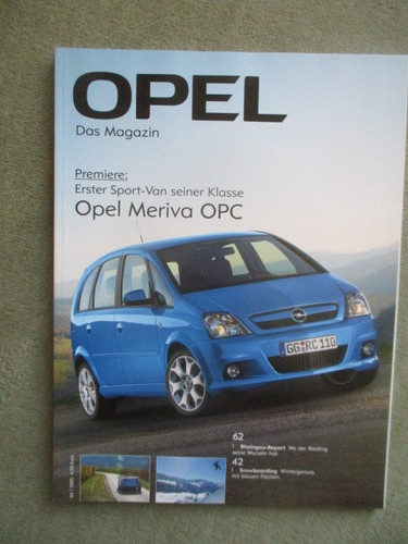 Opel magazin 2005 - opel, meriva