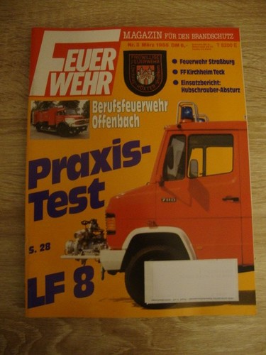 Feuerwehrmagazin märz 1988 - feuerwehrmagazin, märz_1988